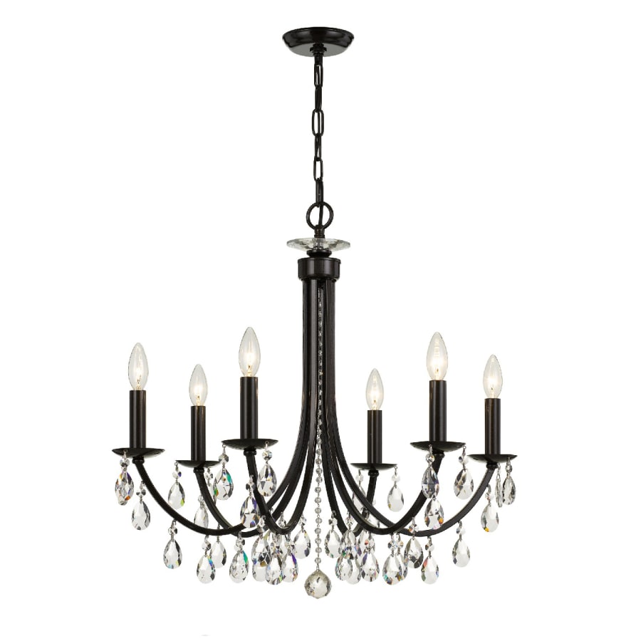 Crystorama Lighting Group Bridgehampton 6 Light 26" Wide Crystal Chandelier with Swarovski Strass Crystal Accents