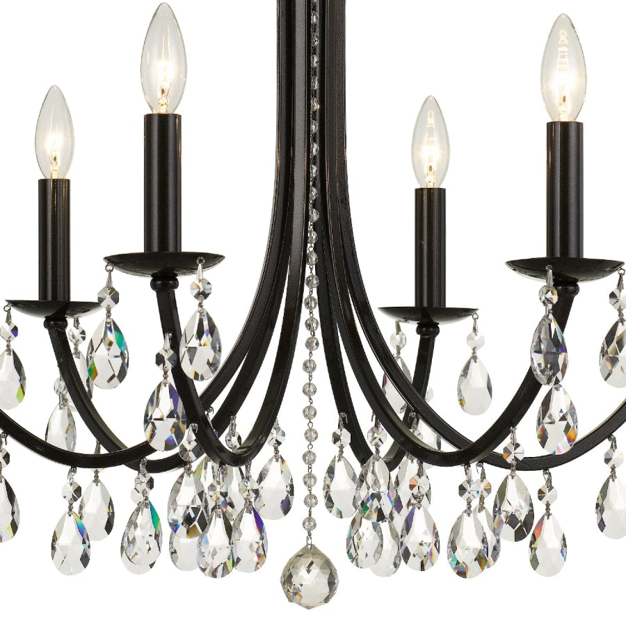 Crystorama Lighting Group Bridgehampton 6 Light 26" Wide Crystal Chandelier with Swarovski Strass Crystal Accents