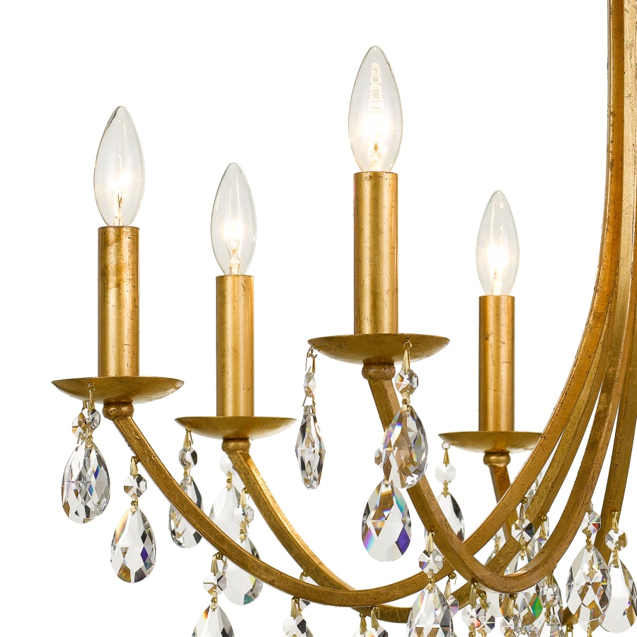 Crystorama Lighting Group Bridgehampton 8 Light 28" Wide Crystal Chandelier with Swarovski Strass Crystal Accents