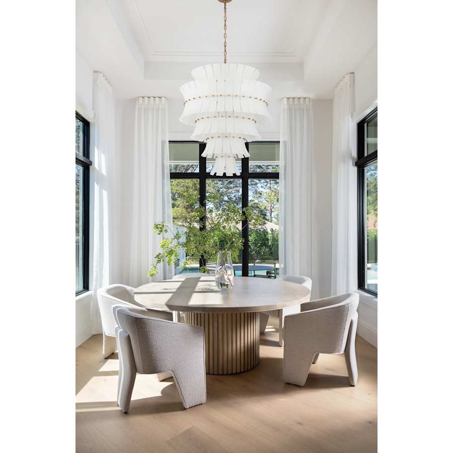 Crystorama Lighting Group Abigail 21 Light 30" Wide Chandelier with Curved White Glass