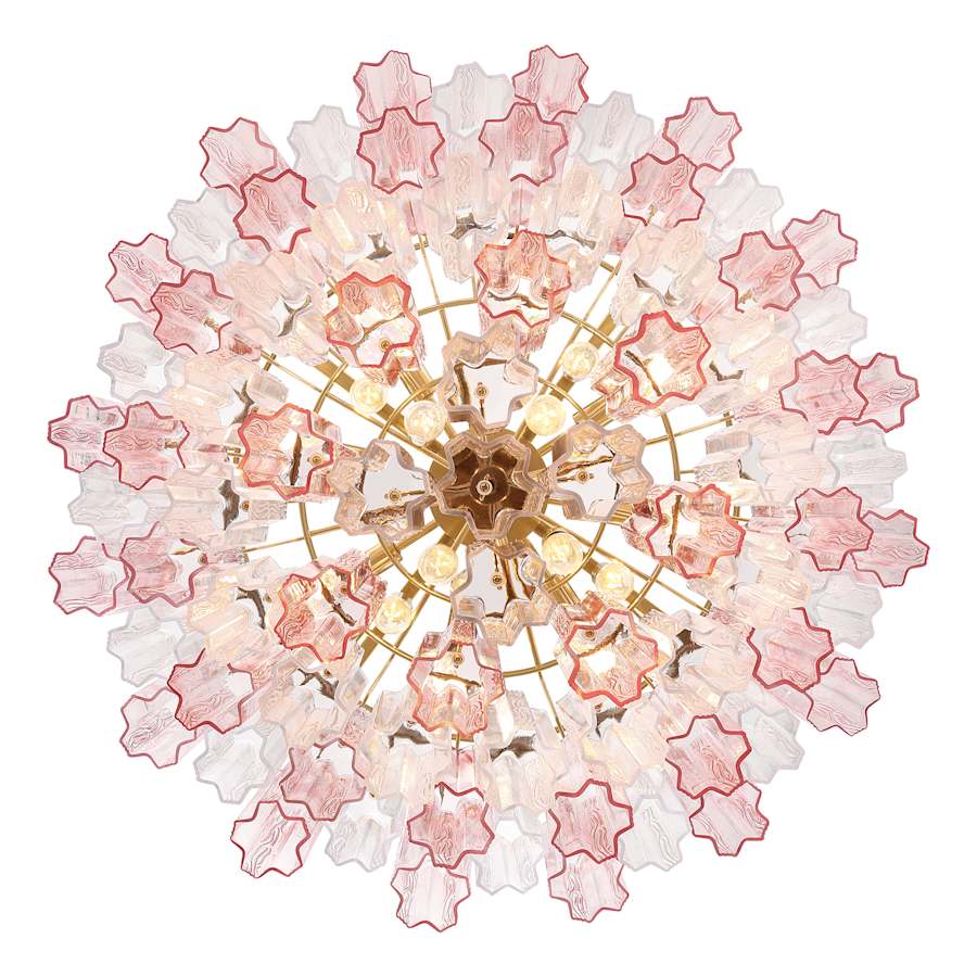 Crystorama Lighting Group Addis 16 Light 32" Wide Chandelier with Spring Tronchi Glass
