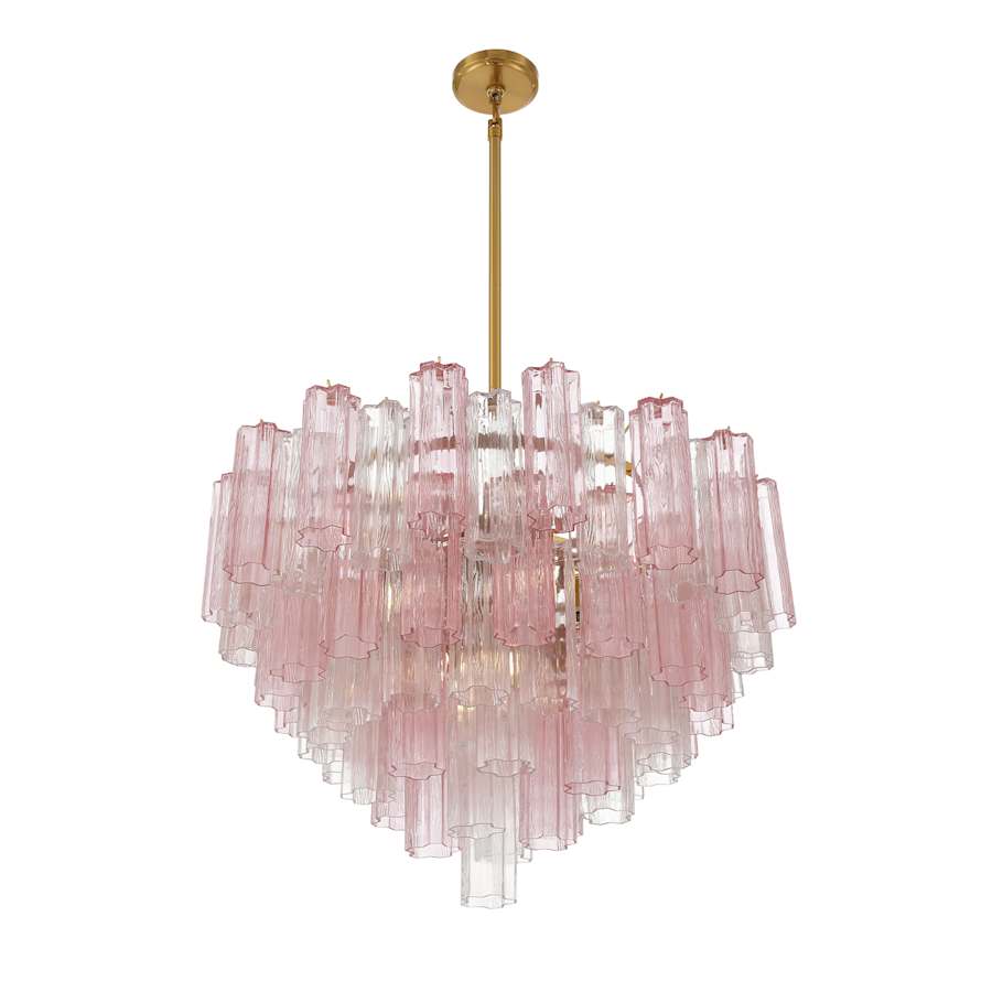 Crystorama Lighting Group Addis 16 Light 32" Wide Chandelier with Spring Tronchi Glass