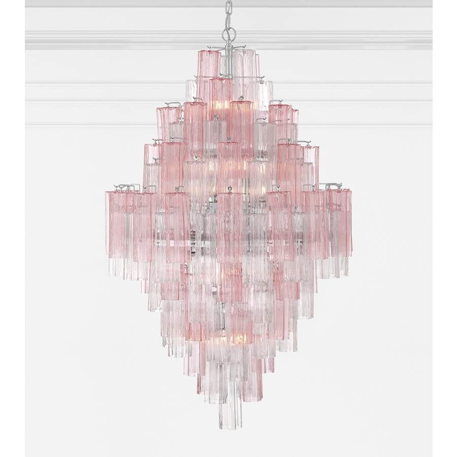Crystorama Lighting Group Addis 20 Light 32" Wide Chandelier with Spring Tronchi Glass