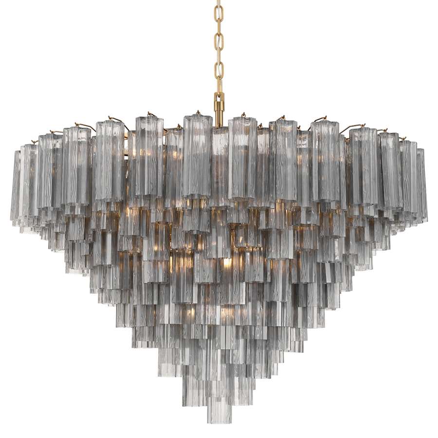 Crystorama Lighting Group Addis 28 Light 49" Wide Waterfall Chandelier