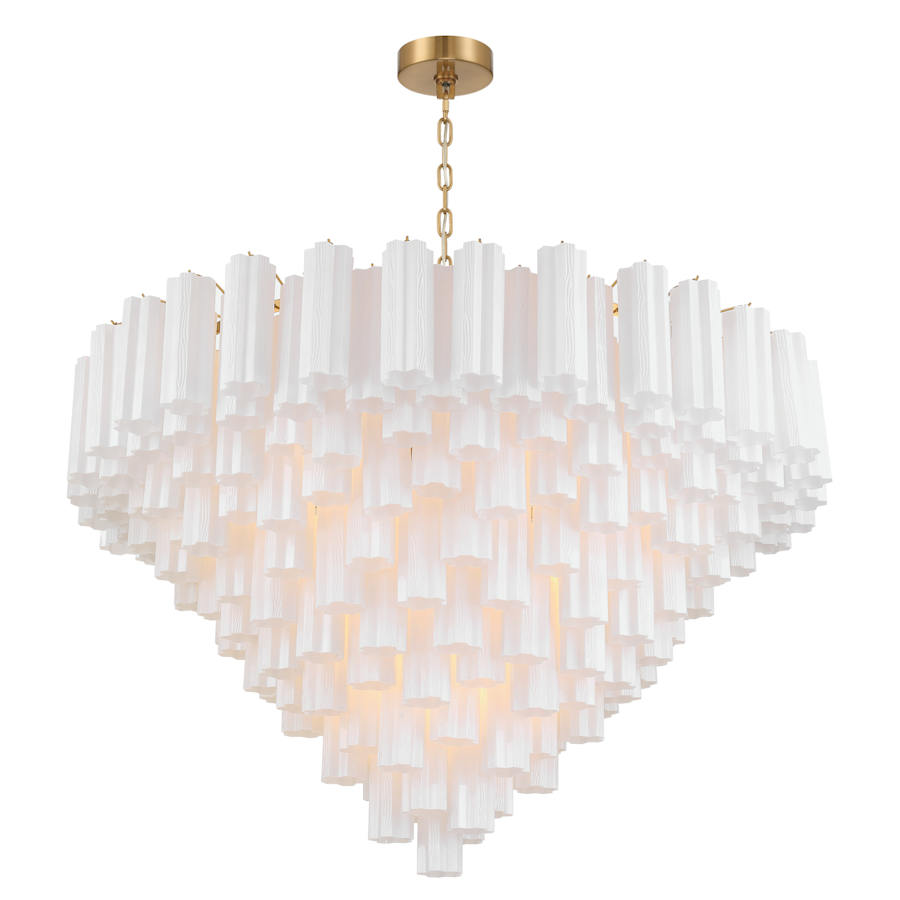 Crystorama Lighting Group Addis 28 Light 49" Wide Waterfall Chandelier