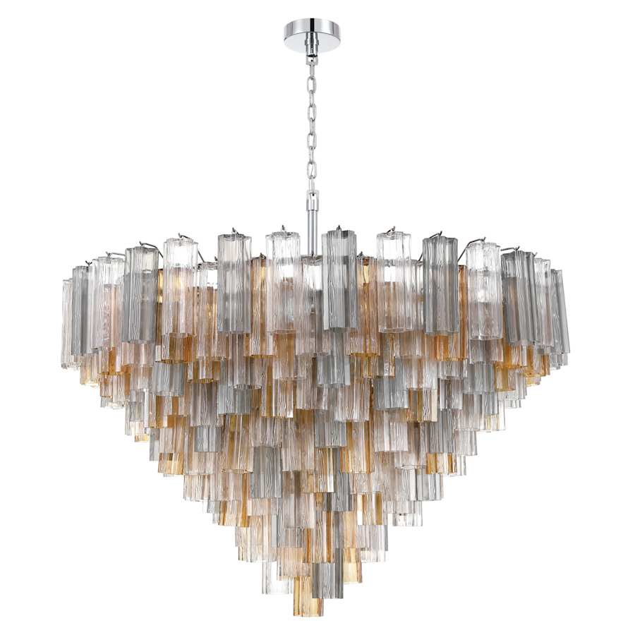 Crystorama Lighting Group Addis 28 Light 49" Wide Waterfall Chandelier