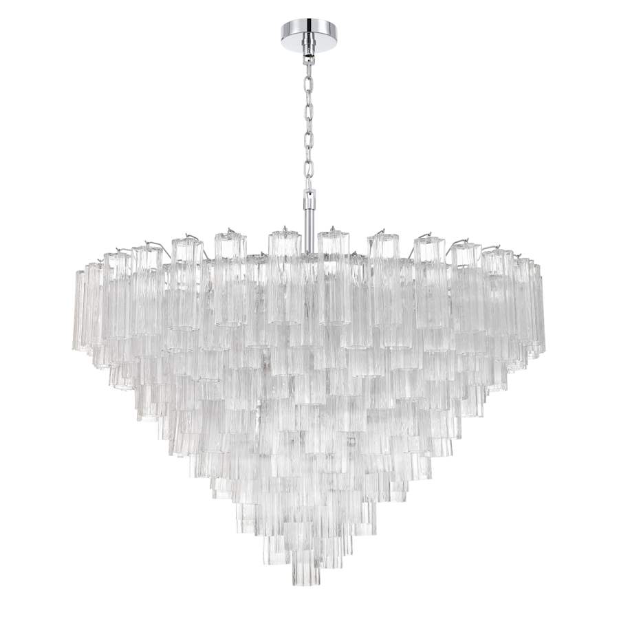 Crystorama Lighting Group Addis 28 Light 49" Wide Waterfall Chandelier