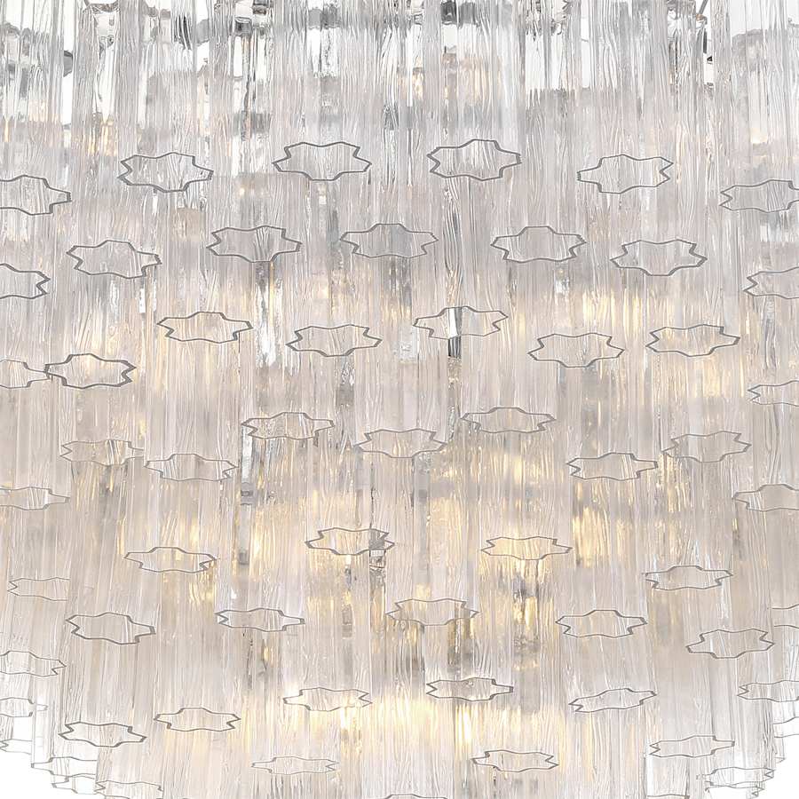 Crystorama Lighting Group Addis 28 Light 49" Wide Waterfall Chandelier
