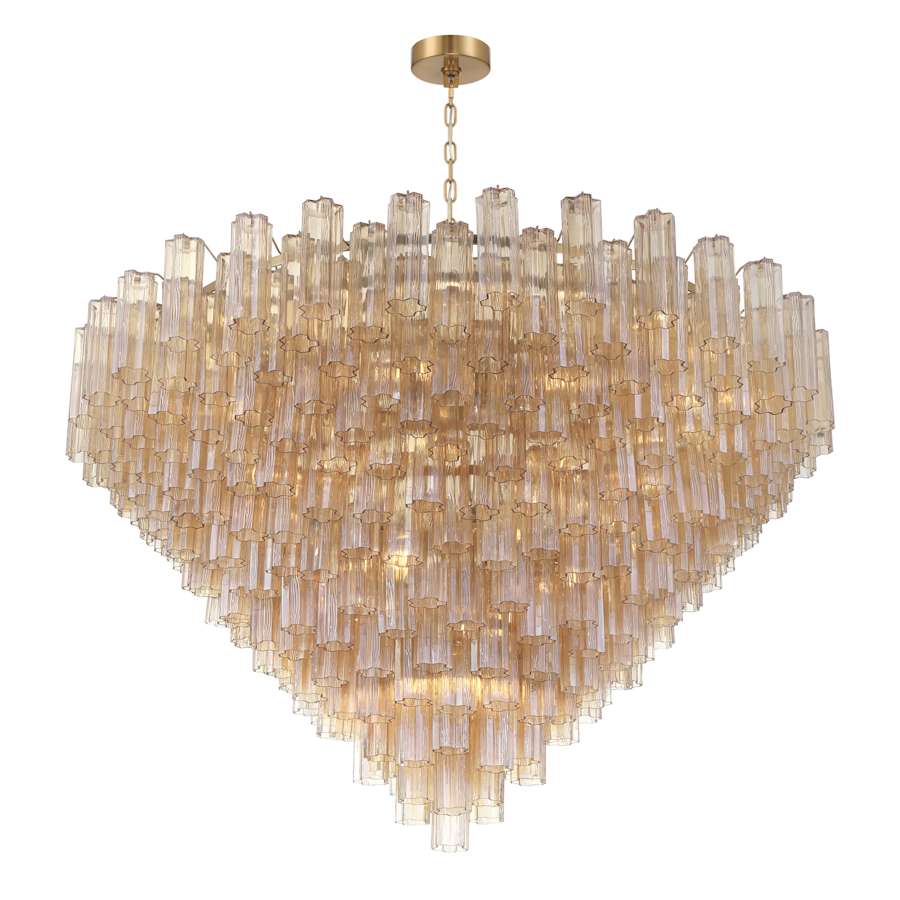 Crystorama Lighting Group Addis 40 Light 62" Wide Waterfall Chandelier