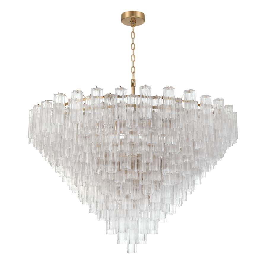 Crystorama Lighting Group Addis 40 Light 62" Wide Waterfall Chandelier