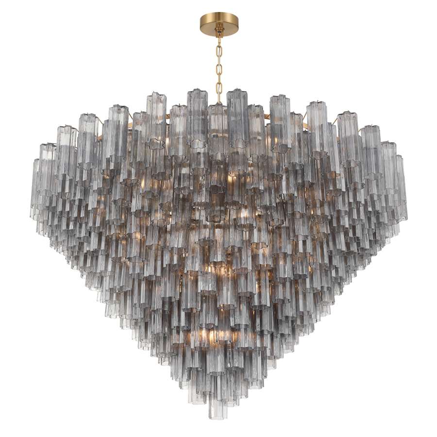 Crystorama Lighting Group Addis 40 Light 62" Wide Waterfall Chandelier