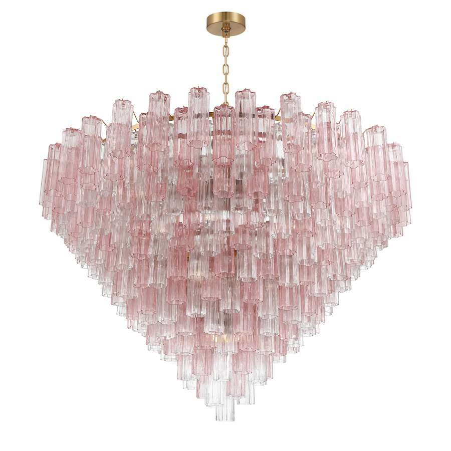 Crystorama Lighting Group Addis 40 Light 62" Wide Waterfall Chandelier