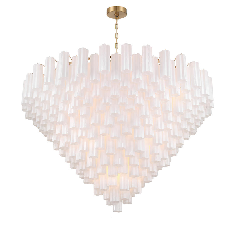 Crystorama Lighting Group Addis 40 Light 62" Wide Waterfall Chandelier
