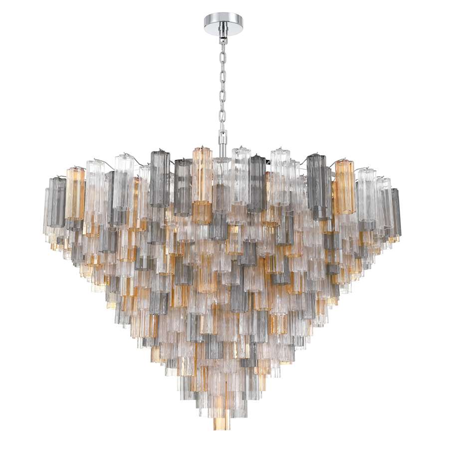 Crystorama Lighting Group Addis 40 Light 62" Wide Waterfall Chandelier