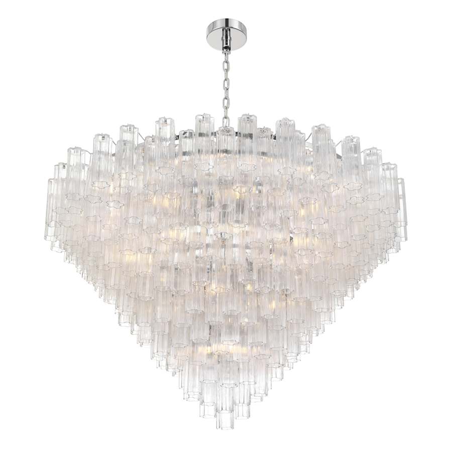 Crystorama Lighting Group Addis 40 Light 62" Wide Waterfall Chandelier
