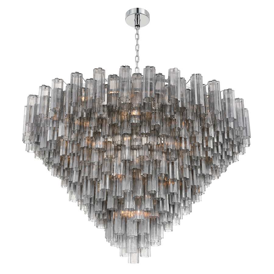 Crystorama Lighting Group Addis 40 Light 62" Wide Waterfall Chandelier