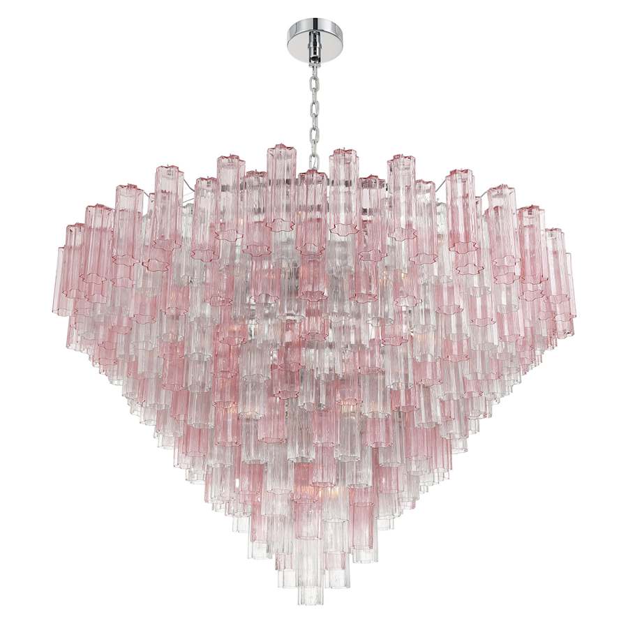 Crystorama Lighting Group Addis 40 Light 62" Wide Waterfall Chandelier