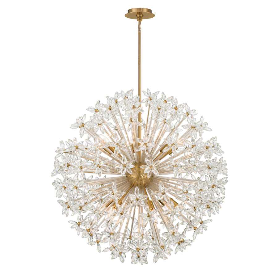 Crystorama Lighting Group Adley 12 Light 34" Wide Globe Chandelier