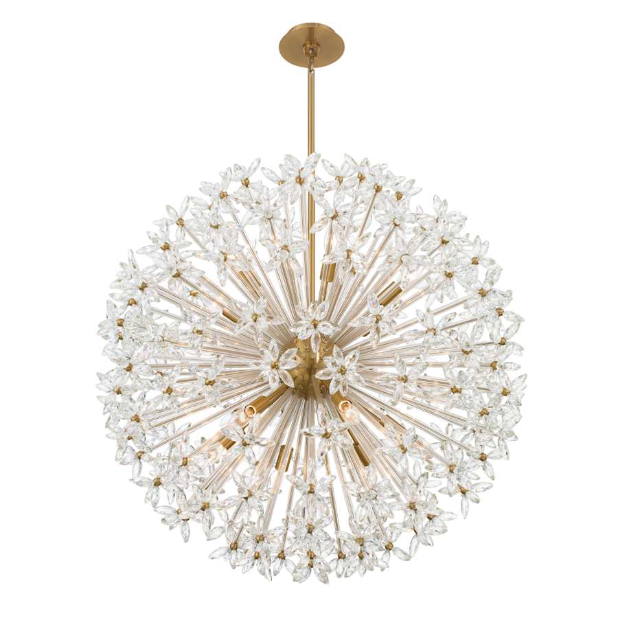 Crystorama Lighting Group Adley 12 Light 34" Wide Globe Chandelier
