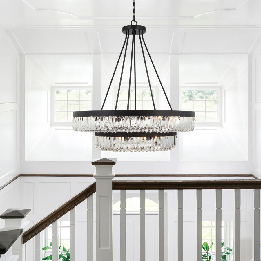 Crystorama Lighting Group Alister 26 Light 42" Wide Ring Chandelier with Clear Glass Shades