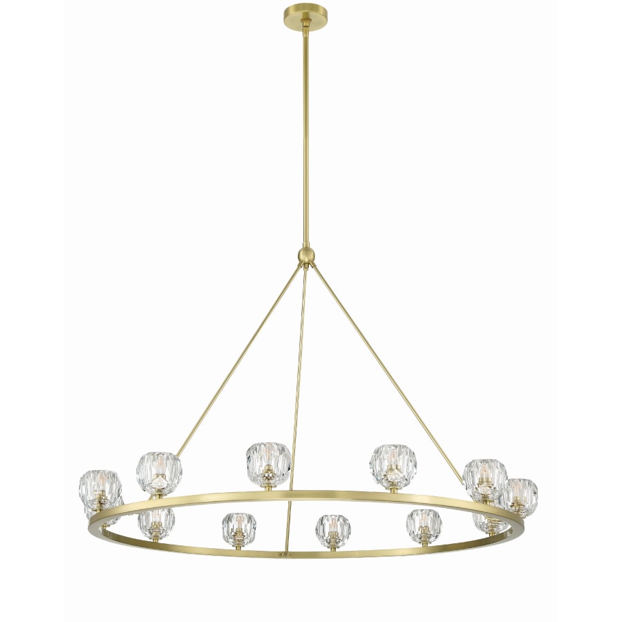 Crystorama Lighting Group Aragon 12 Light 48" Wide LED Crystal Ring Chandelier