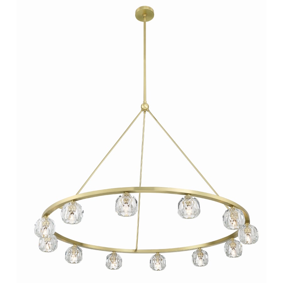Crystorama Lighting Group Aragon 12 Light 48" Wide LED Crystal Ring Chandelier