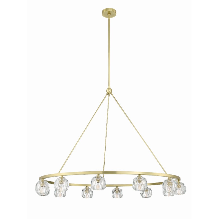 Crystorama Lighting Group Aragon 12 Light 48" Wide LED Crystal Ring Chandelier