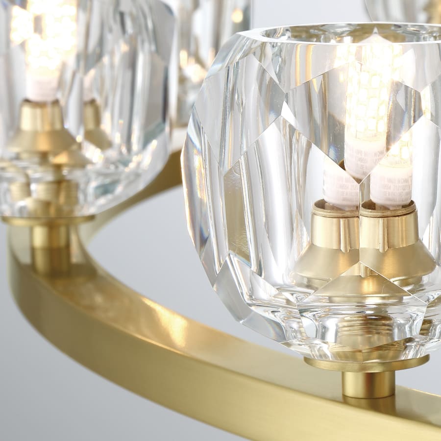 Crystorama Lighting Group Aragon 12 Light 48" Wide LED Crystal Ring Chandelier