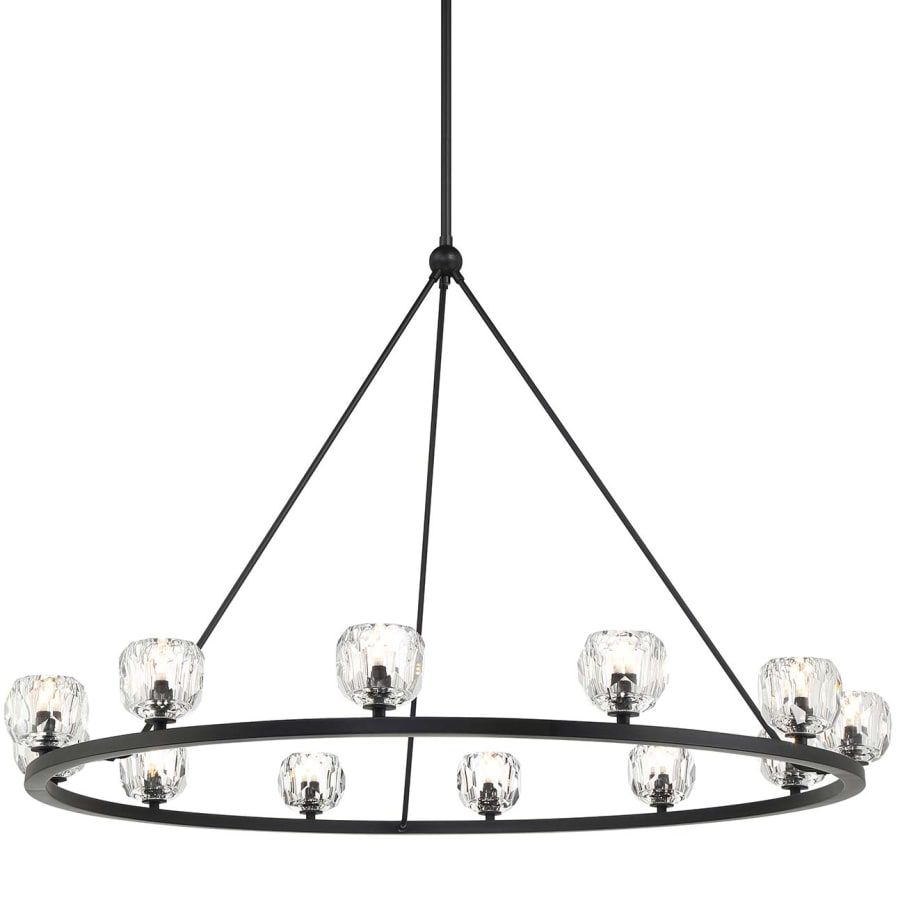 Crystorama Lighting Group Aragon 12 Light 48" Wide LED Crystal Ring Chandelier