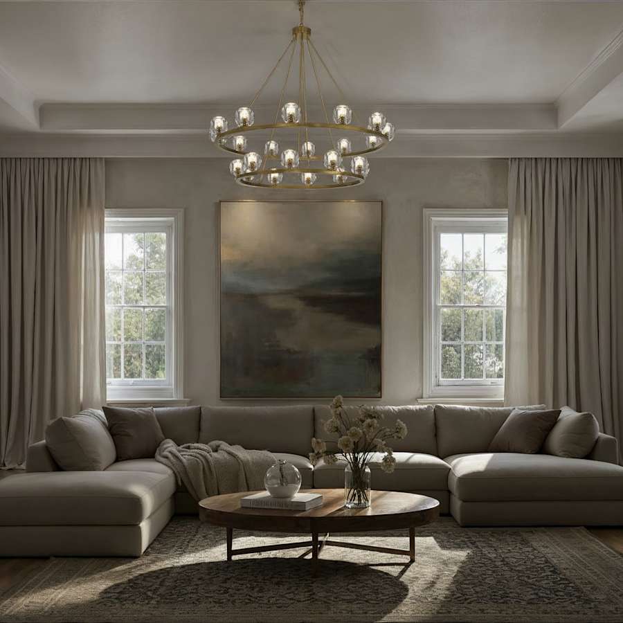 Crystorama Lighting Group Aragon 22 Light 48" Wide LED Chandelier