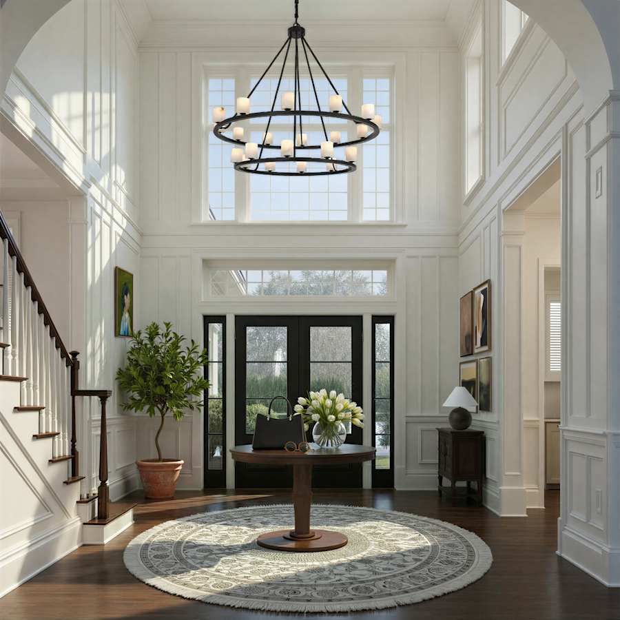 Crystorama Lighting Group Aragon 22 Light 47" Wide LED Chandelier