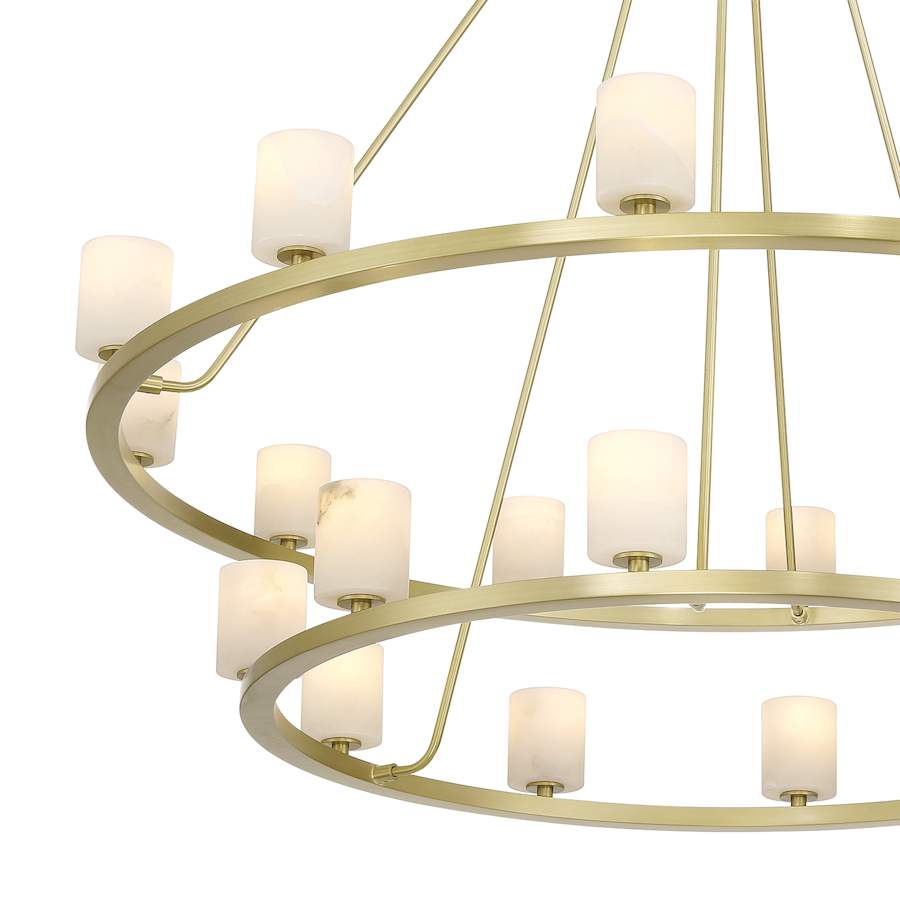 Crystorama Lighting Group Aragon 22 Light 47" Wide LED Chandelier
