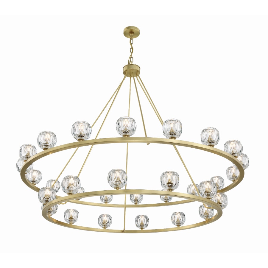 Crystorama Lighting Group Aragon 30 Light 60" Wide LED Crystal Ring Chandelier