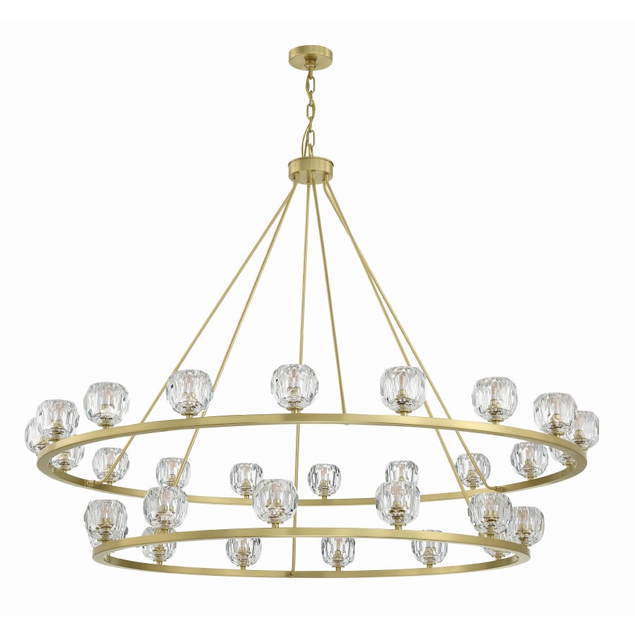 Crystorama Lighting Group Aragon 30 Light 60" Wide LED Crystal Ring Chandelier