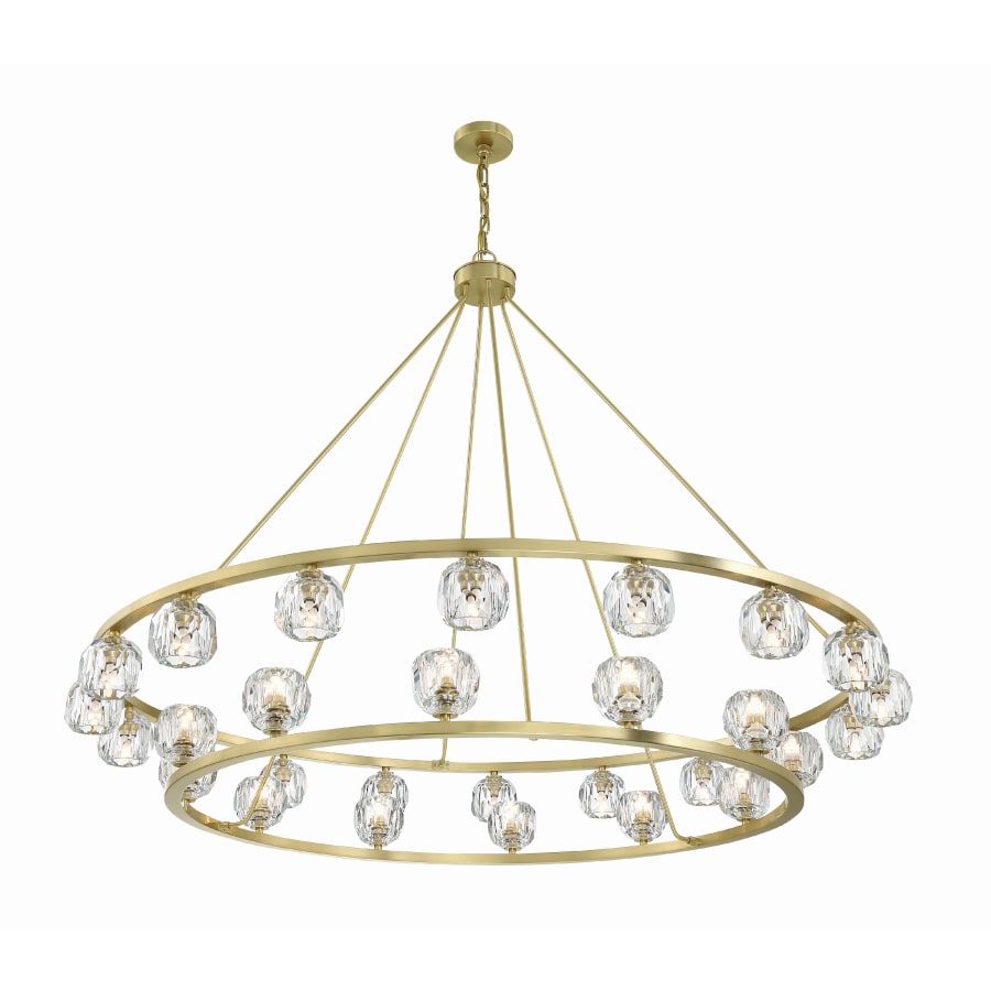 Crystorama Lighting Group Aragon 30 Light 60" Wide LED Crystal Ring Chandelier