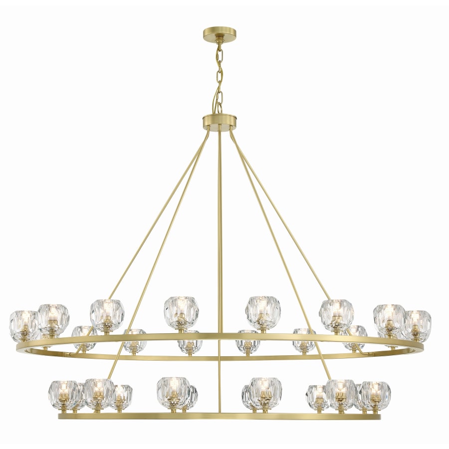 Crystorama Lighting Group Aragon 30 Light 60" Wide LED Crystal Ring Chandelier