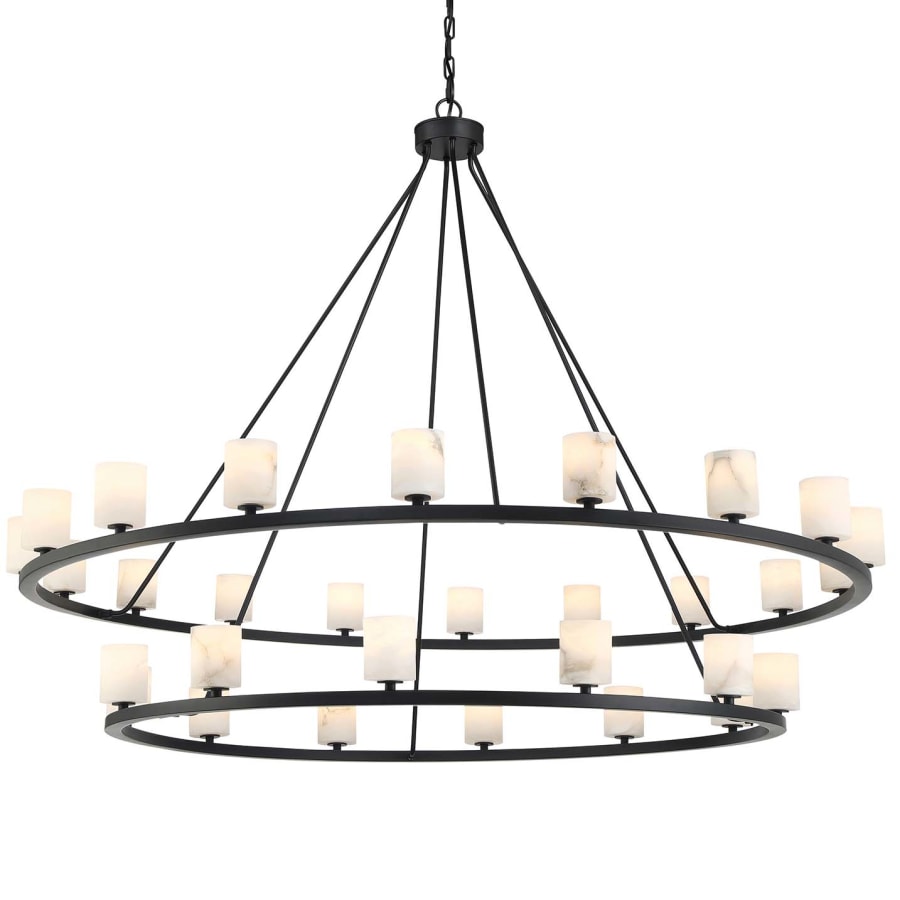 Crystorama Lighting Group Aragon 30 Light 59" Wide LED Ring Chandelier