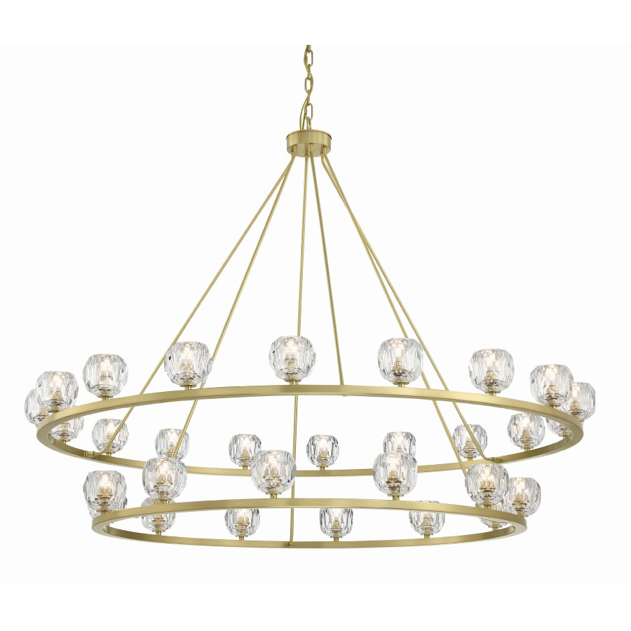Crystorama Lighting Group Aragon 30 Light 60" Wide LED Crystal Ring Chandelier