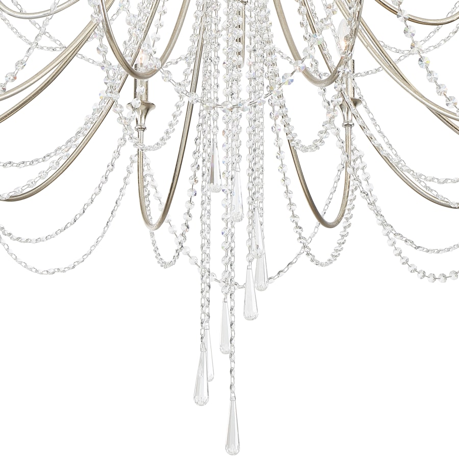 Crystorama Lighting Group Arcadia 15 Light 46" Wide Crystal Candle Style Chandelier with Hand Cut Crystal Accents