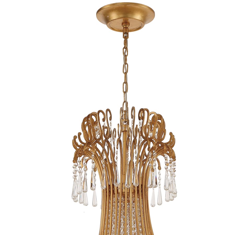 Crystorama Lighting Group Arcadia 28 Light 61" Wide Crystal Candle Style Chandelier with Hand Cut Crystal Accents