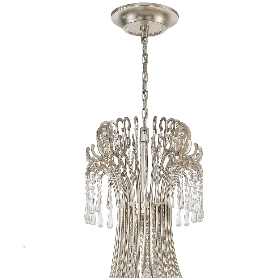 Crystorama Lighting Group Arcadia 28 Light 61" Wide Crystal Candle Style Chandelier with Hand Cut Crystal Accents