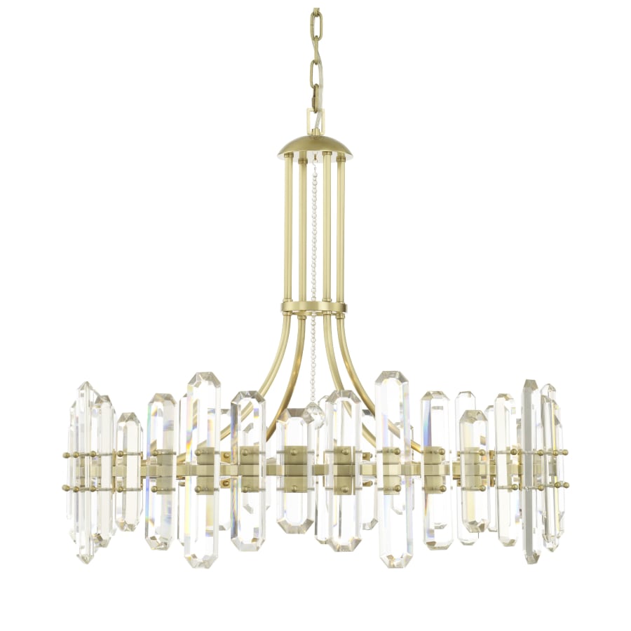 Crystorama Lighting Group Bolton 12 Light 31" Wide Crystal Drum Chandelier with Faceted Crystal Accents