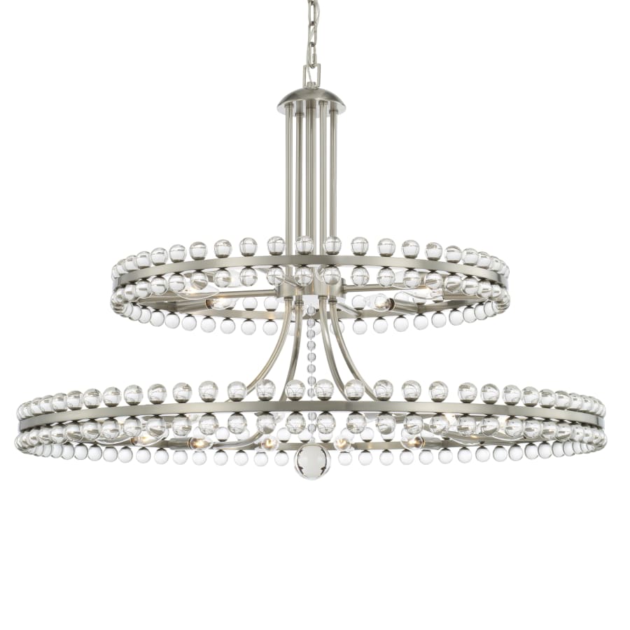 Crystorama Lighting Group Clover 24 Light 39" Wide Ring Chandelier with Glass Ball Accents