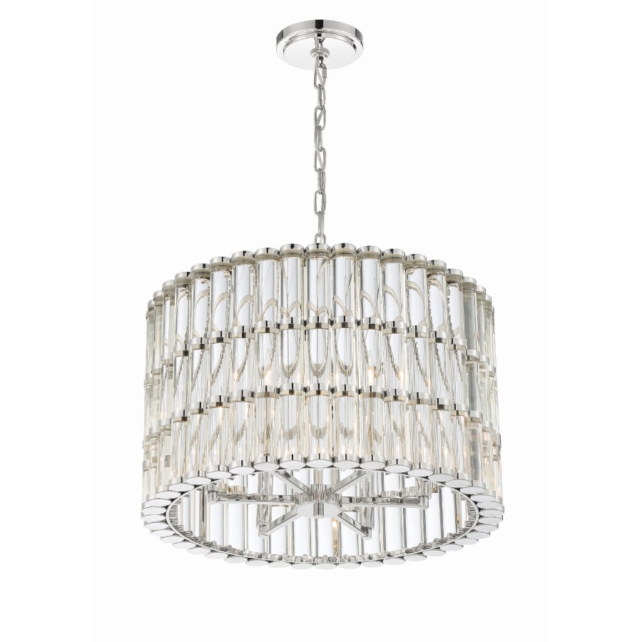 Crystorama Lighting Group Elliot 6 Light 23" Wide Drum Chandelier with Clear Glass Shade