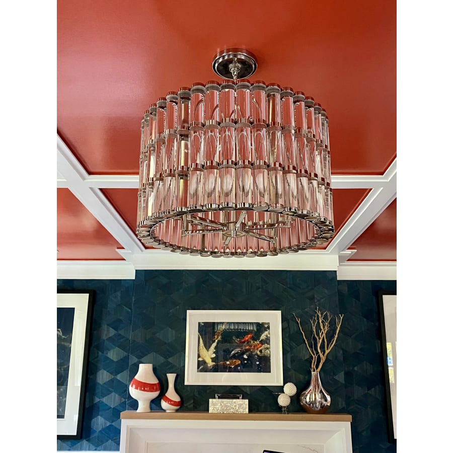 Crystorama Lighting Group Elliot 6 Light 23" Wide Drum Chandelier with Clear Glass Shade