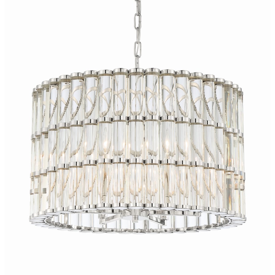 Crystorama Lighting Group Elliot 6 Light 23" Wide Drum Chandelier with Clear Glass Shade