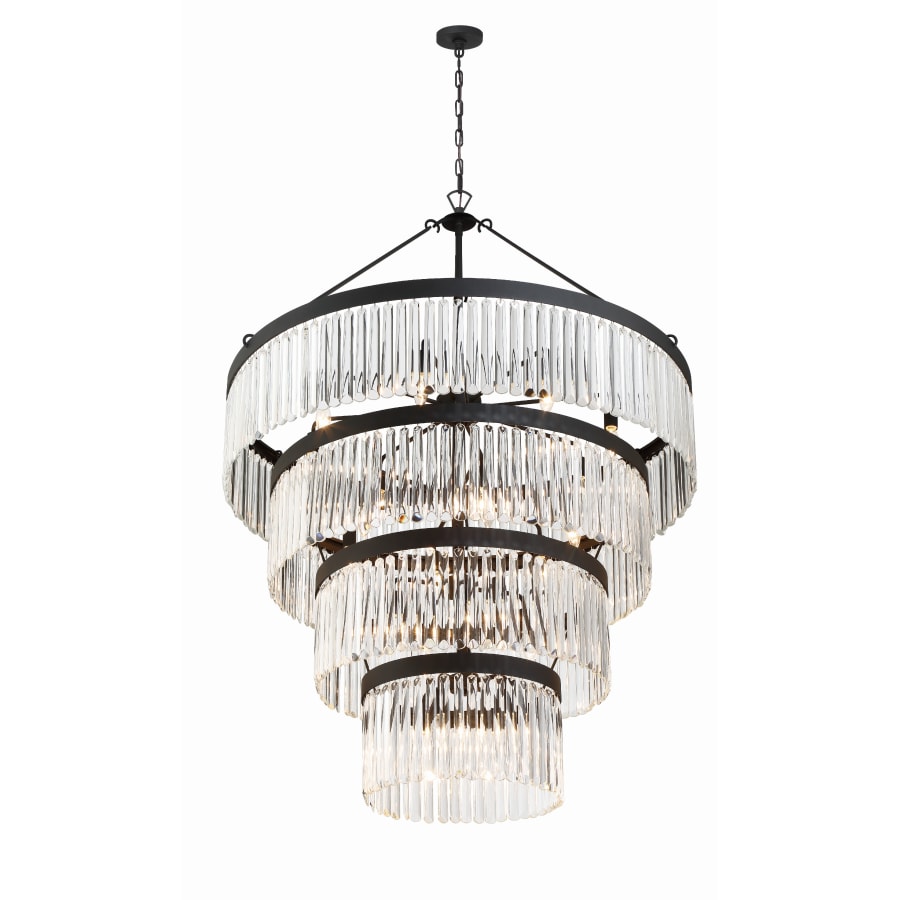 Crystorama Lighting Group Emory 22 Light 40" Wide Crystal Waterfall Chandelier
