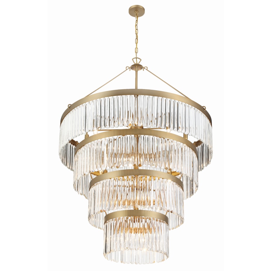 Crystorama Lighting Group Emory 22 Light 40" Wide Crystal Waterfall Chandelier
