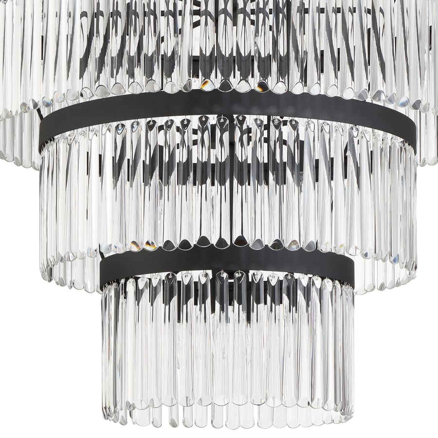 Crystorama Lighting Group Emory 22 Light 40" Wide Crystal Waterfall Chandelier