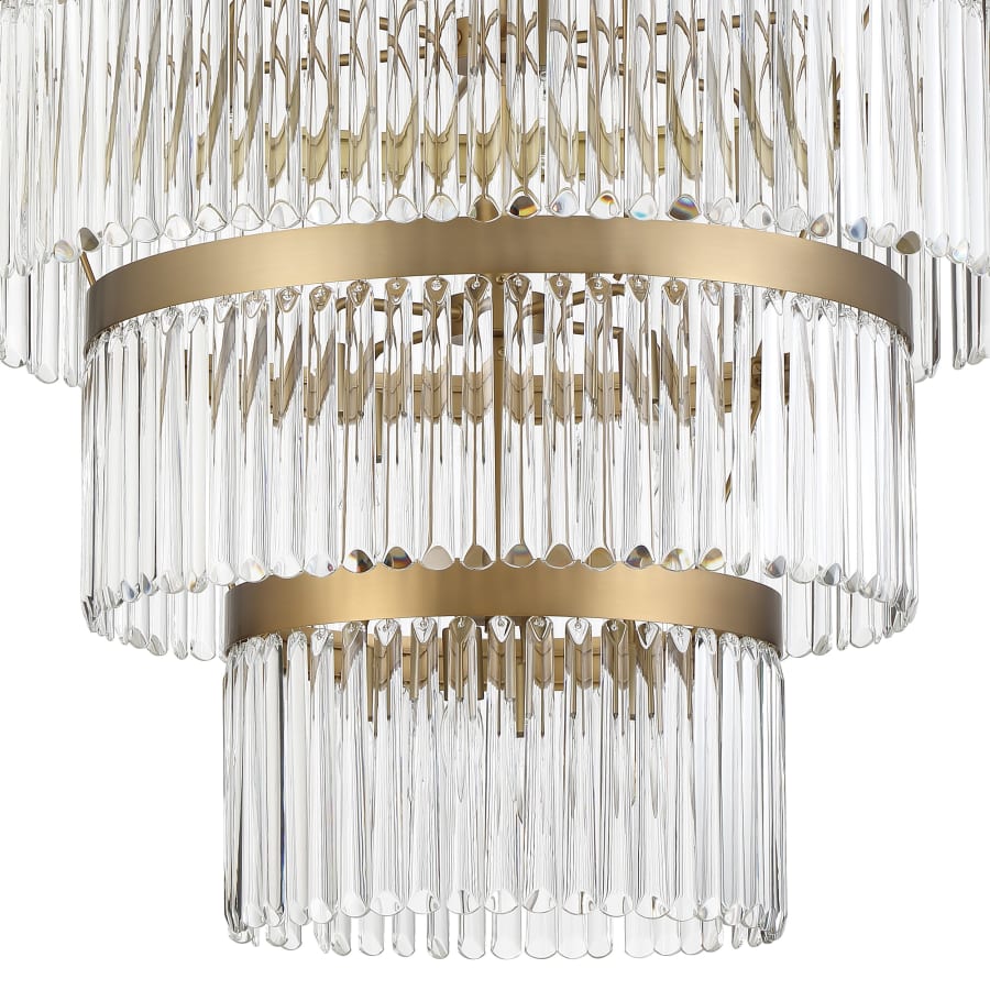 Crystorama Lighting Group Emory 22 Light 40" Wide Crystal Waterfall Chandelier